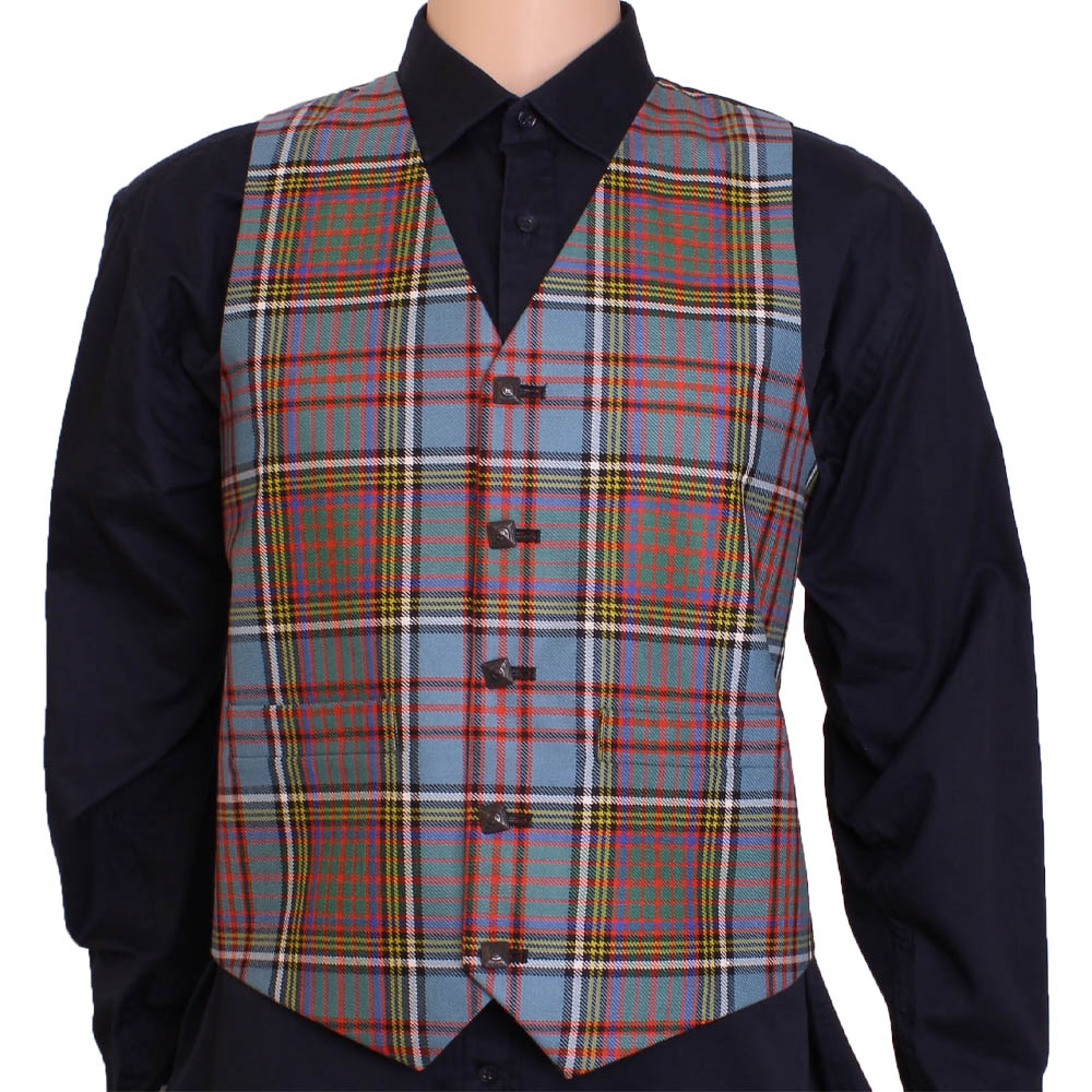 Waistcoat,Tartan Vest, Wool, Anderson Tartan